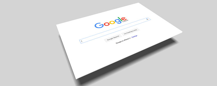 An image showing Google search page.