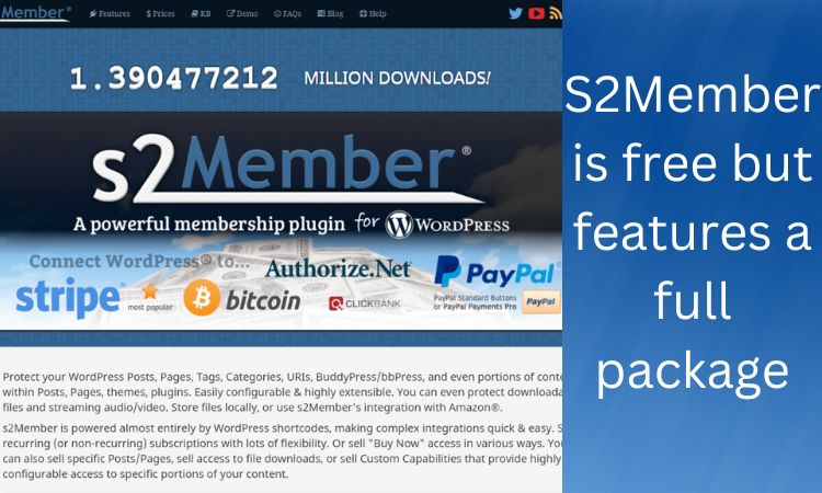 S2Member is free but features