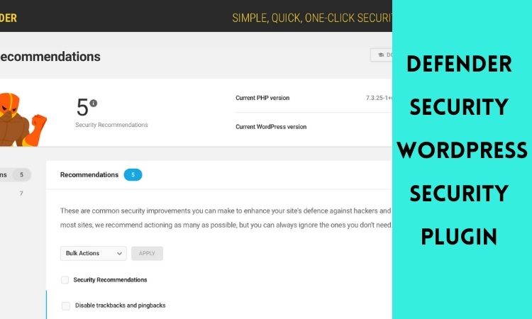 Defender  WordPress Security Plugin